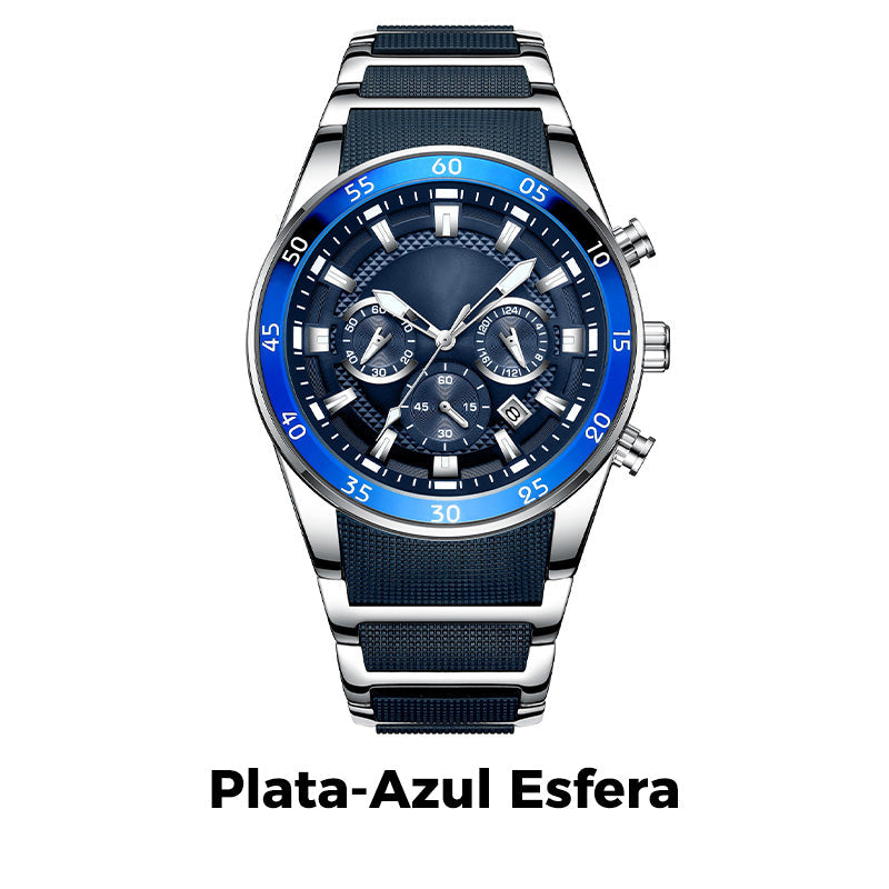 💎Oferta especial por tiempo limitado⌛Reloj Deportivo de Lujo Hombre – Cronógrafo Elegante Negro y Oro