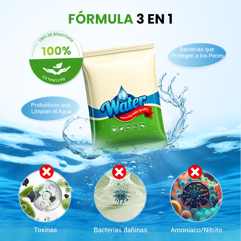 500g Polvo Premium para Estanques | Clarificador de Agua y Control de Algas 🐟🌊🔬