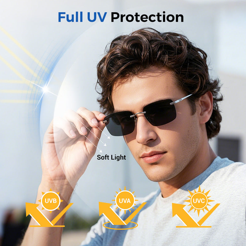 🕶️Gafas de sol en alta definición sin montura protectoras