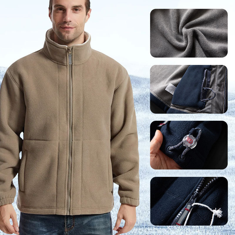 🔥Oferta Relámpago 50% DESCUENTO 🔥 Envío Gratis - Chaqueta de Forro Polar Doble Cara para Hombre