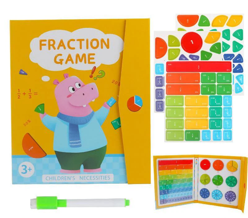🏆ÚLTIMO DÍA DE REBAJAS 50 % DE DESCUENTO💖Tablero de Aprendizaje de Fracciones Magnético para Niños