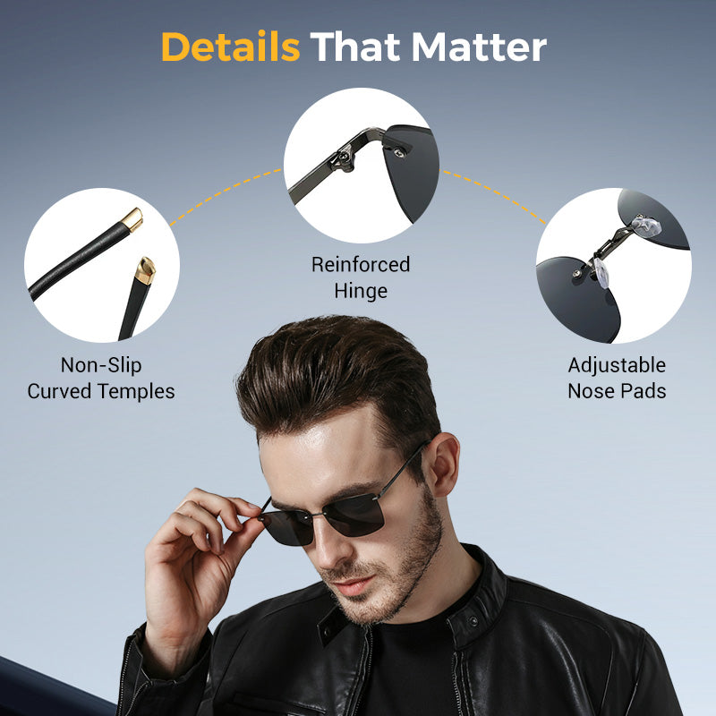 🕶️Gafas de sol en alta definición sin montura protectoras