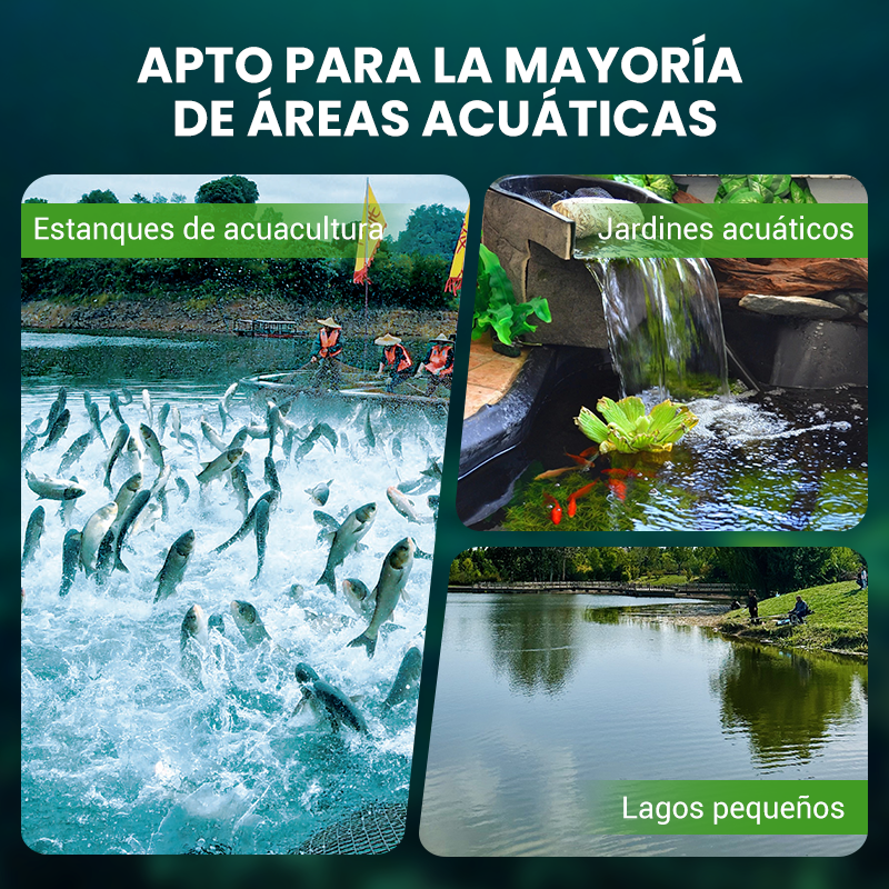 500g Polvo Premium para Estanques | Clarificador de Agua y Control de Algas 🐟🌊🔬