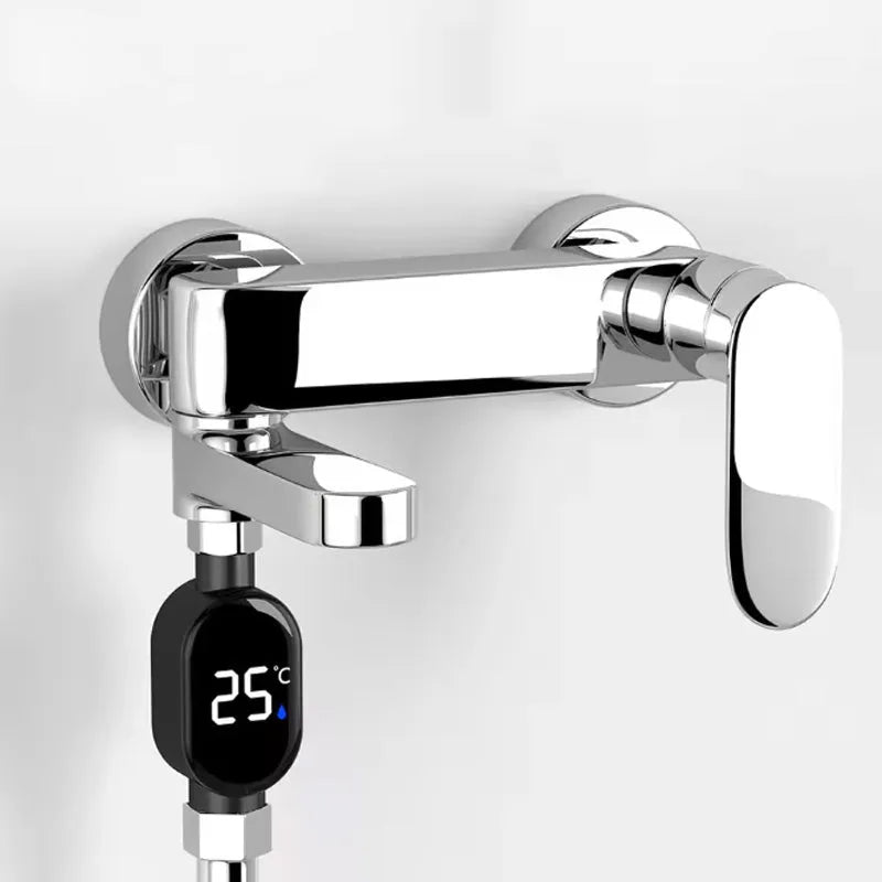🚿 Compra 2 y lleva 1 gratis 💧 Cabezal de Ducha con Indicador LED - Muestra la Temperatura del Agua con Colores, Fácil Instalación y Ahorro de Energía 🌈📦