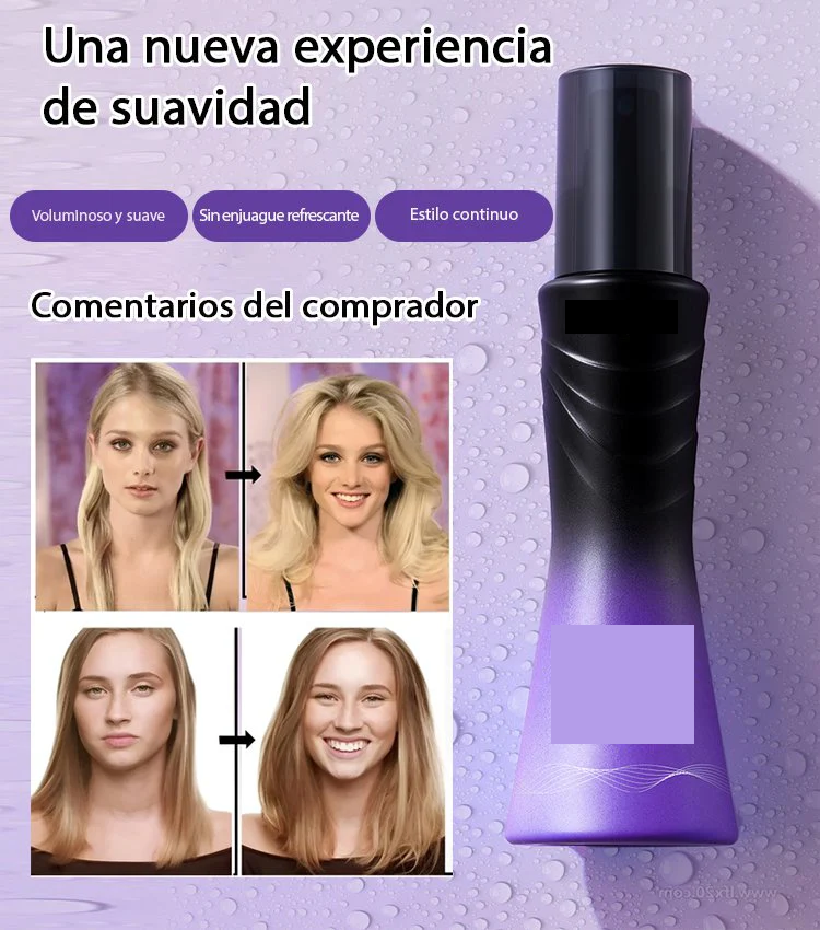 Spray Refrescante y Voluminizador de Uso Sin Enjuague para el Cuidado del Cabello, No Pegajoso