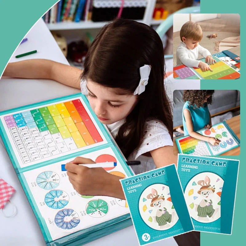 🏆ÚLTIMO DÍA DE REBAJAS 50 % DE DESCUENTO💖Tablero de Aprendizaje de Fracciones Magnético para Niños