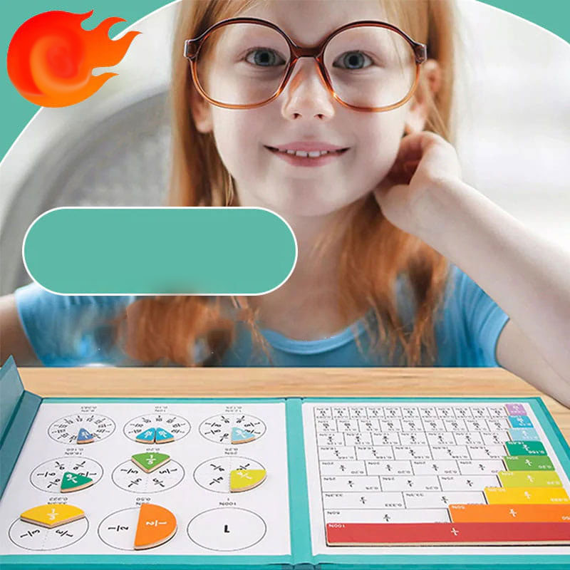 🏆ÚLTIMO DÍA DE REBAJAS 50 % DE DESCUENTO💖Tablero de Aprendizaje de Fracciones Magnético para Niños