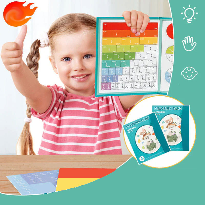 🏆ÚLTIMO DÍA DE REBAJAS 50 % DE DESCUENTO💖Tablero de Aprendizaje de Fracciones Magnético para Niños