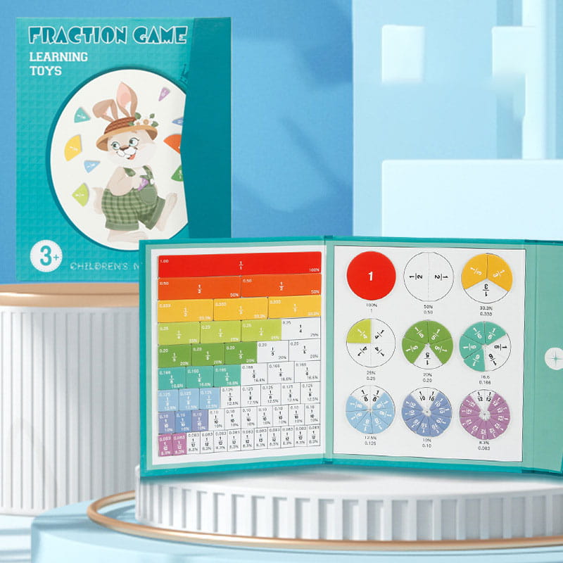 🏆ÚLTIMO DÍA DE REBAJAS 50 % DE DESCUENTO💖Tablero de Aprendizaje de Fracciones Magnético para Niños
