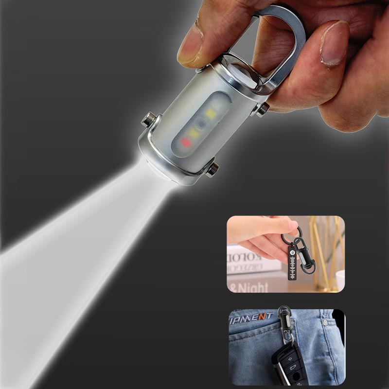 🔥Oferta especial🔥Linterna mini llavero superbrillante de 1200 lúmenes resistente al agua