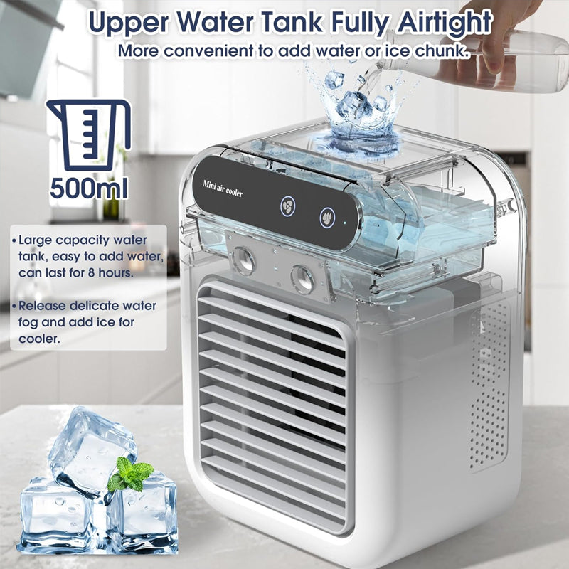 🔥Oferta especial de verano❄️Mini Acondicionador de Aire Portátil Enfriador Humidificador