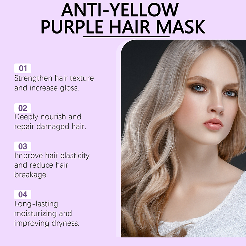 Mascarilla Capilar Púrpura Anti-Amarillo 💜 ¡Adiós a los Reflejos Cobrizos! 💜