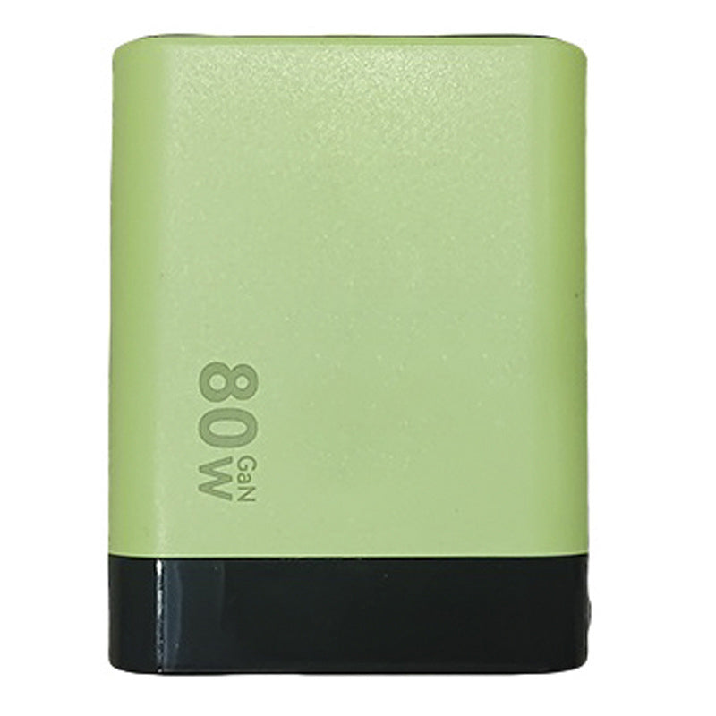 Cargador 3 en 1 GaN, módulo de carga rápida escalable 80W MAX con cable Type-C y 2 puertos USB