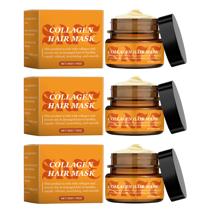 Mascarilla capilar de colágeno para cabello seco y dañad