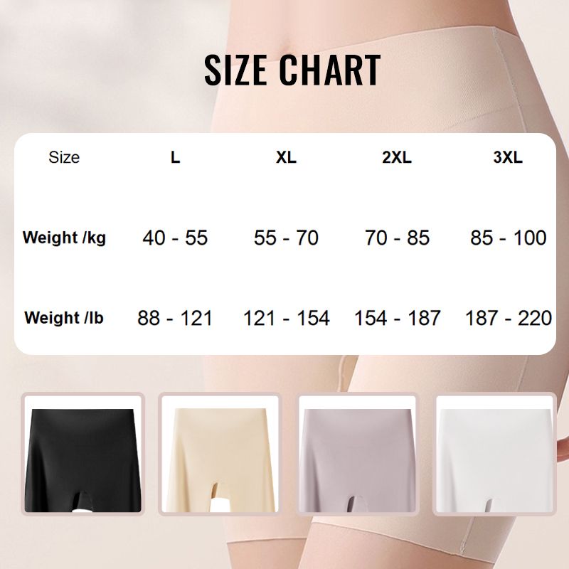 Ropa interior de seda helada de cintura alta para mujer con control de abdomen y levantamiento de cadera