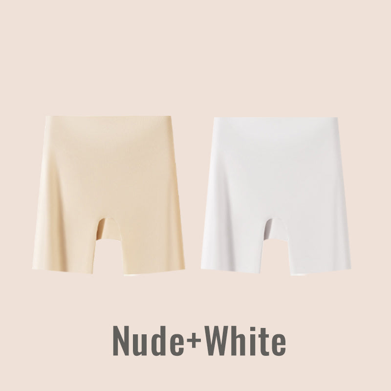 Ropa interior de seda helada de cintura alta para mujer con control de abdomen y levantamiento de cadera