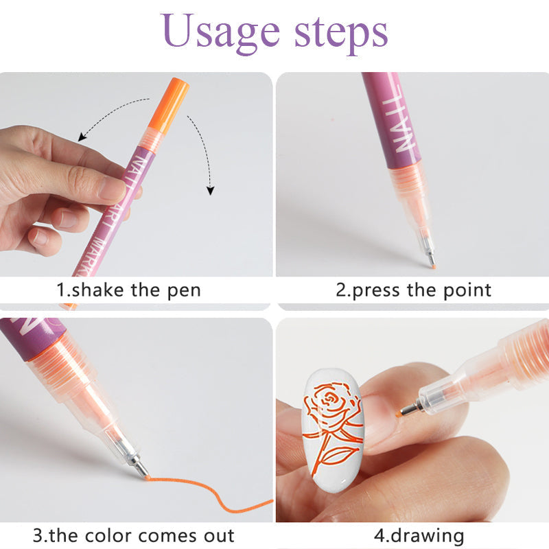 🎁Oferta Caliente: 50% de Descuento⏳Set de Plumas para Arte de Uñas de 12 Colores