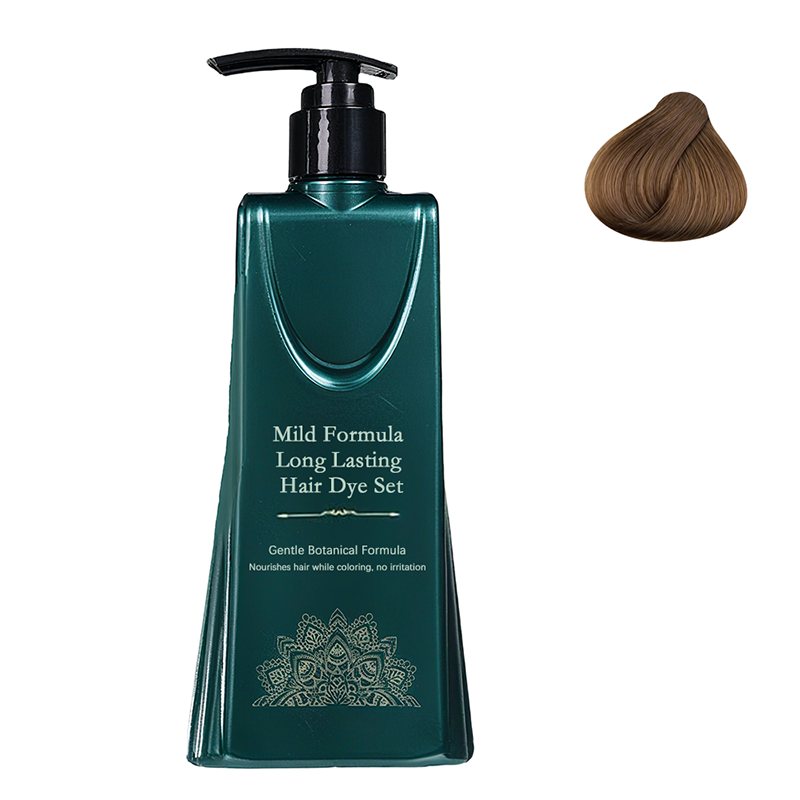 Crema de tinte para el cabello a base de plantas para cubrir las canas