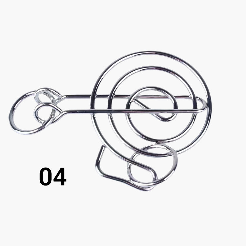 🎁 Rompecabezas de Alambre Metálico - Educativo y Entretenido 📚