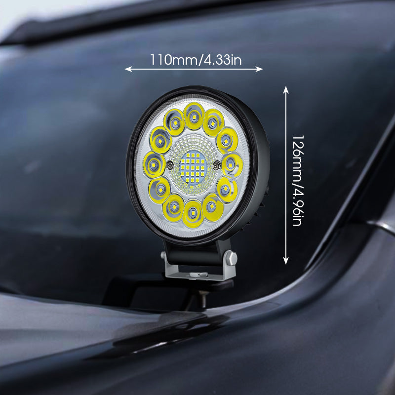 🚗 ¡COMPRA 3 LLEVA 4! 💡 LED 4" 99W para Todoterreno - Iluminación Extrema, Impermeable IP67 y Resistente a Impactos 🏔️🔧