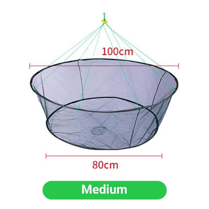 🎣Red de pesca portátil plegable con cuerda para lanzar a mano