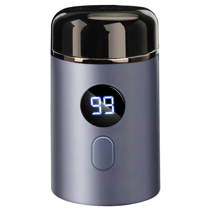 Potente mini afeitadora eléctrica para hombre con pantalla digital