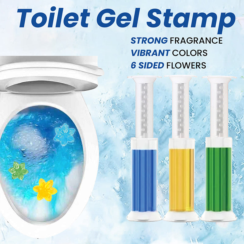 Sello de gel para inodoro 42 flores – Pack de 3 | 6 aromas frescos | Limpiador desodorizante de larga duración para el baño