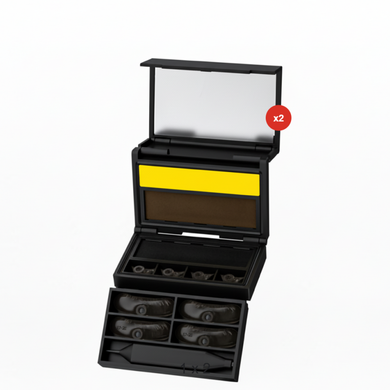 Kit delineador de ojos y sello para pestañas inferiores 3 en 1