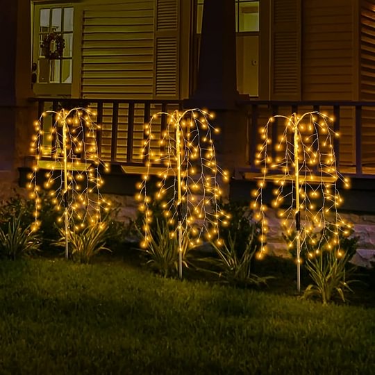 💐¡50% de descuento! Luces solares de jardín – Resplandor cálido y acogedor para patio ✨🏠 【Oferta limitada】