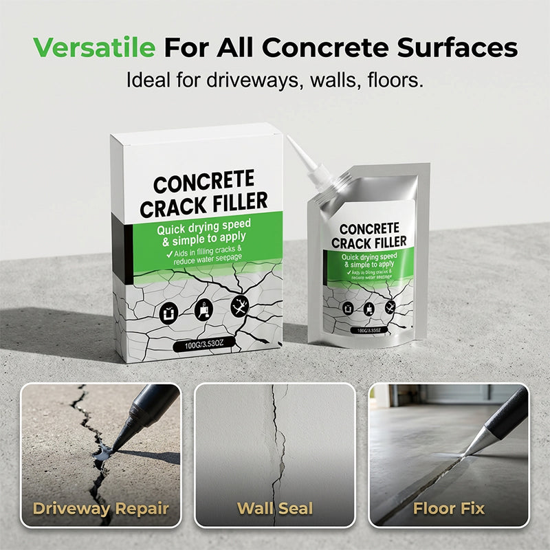 🧱💧 ¡50% DESCUENTO! Sellador impermeable para grietas y juntas. Sella grietas de concreto, evita filtraciones. Boquilla precisa, sin desorden, ¡DIY sencillo! 🛠️✨