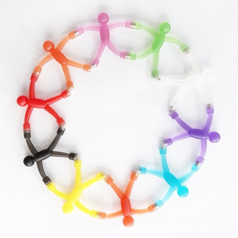 🧲 Figuras Humanoides Magnéticas Multiusos Flexibles Antiestrés para Nevera
