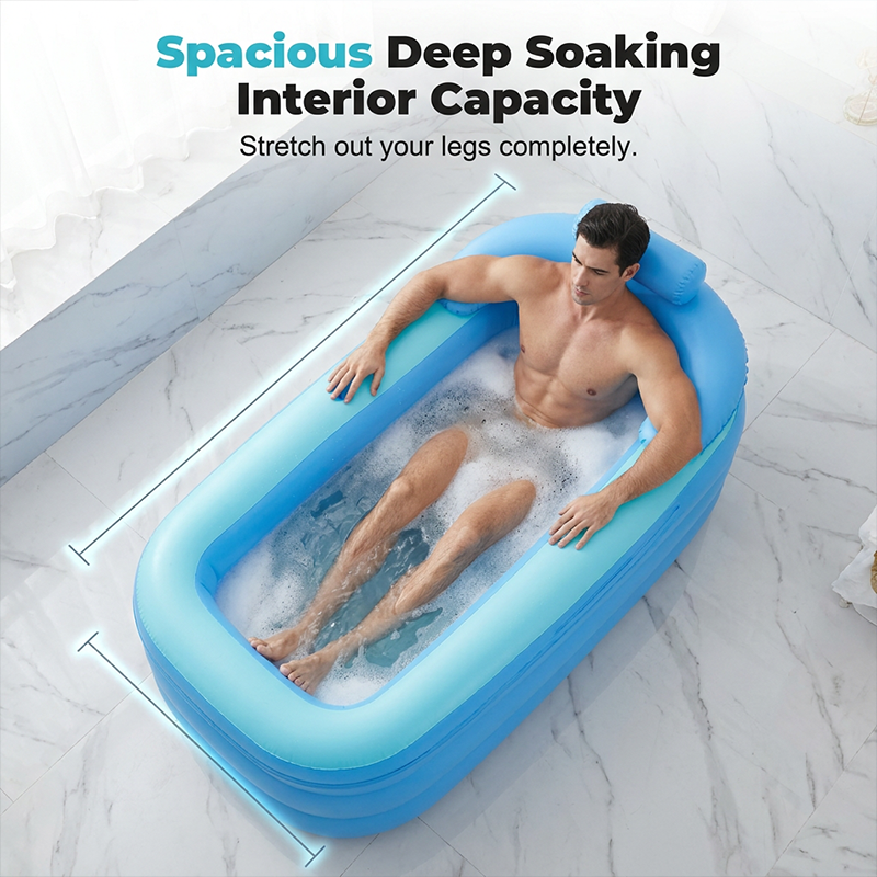 Baño inflable aislado de tres capas