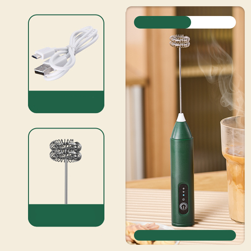 🥤 ¡OFERTA POR TIEMPO LIMITADO 50% DE DESCUENTO! ⚡ Mezclador Eléctrico de Espuma para Bebidas – 3 Velocidades, 400mAh, Funcionamiento Silencioso y de Carga USB ✨