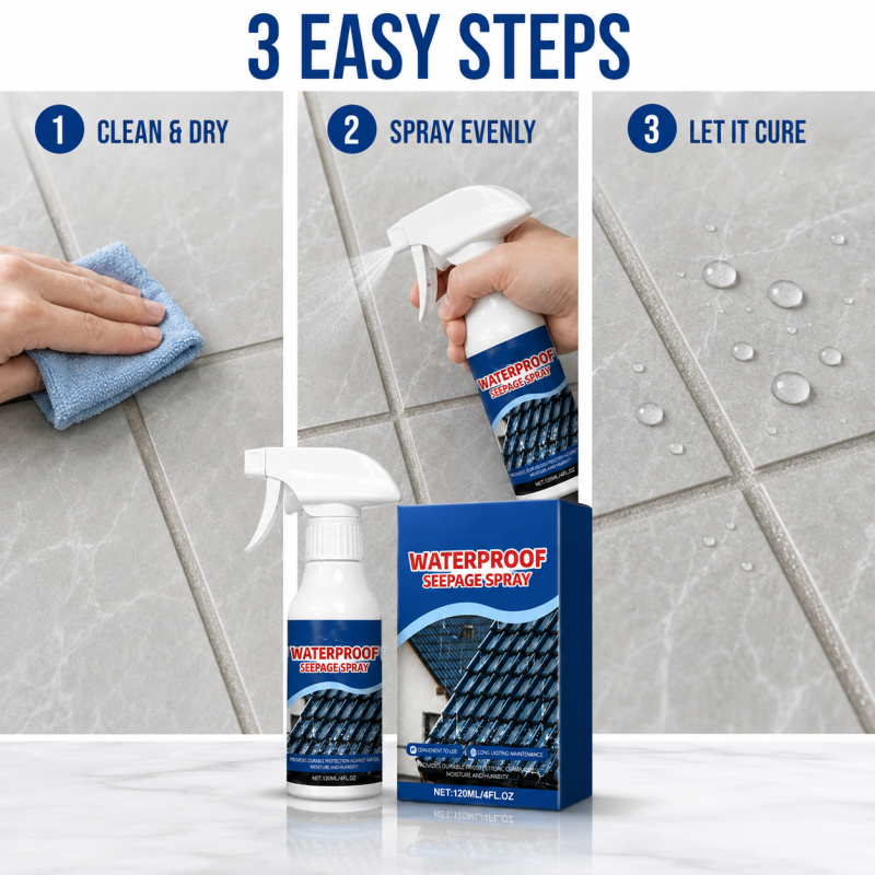 Spray impermeabilizante contra filtraciones para reparaciones de cocina y baño