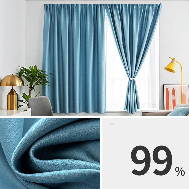 Cortina opaca autoadhesiva para dormitorio