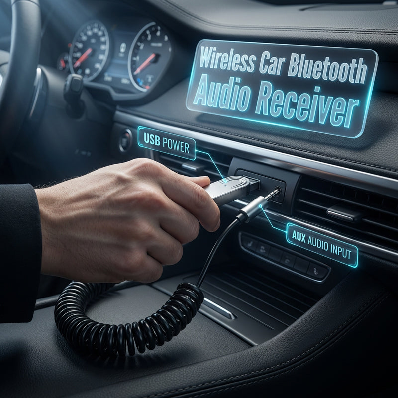 Receptor de audio Bluetooth para auto