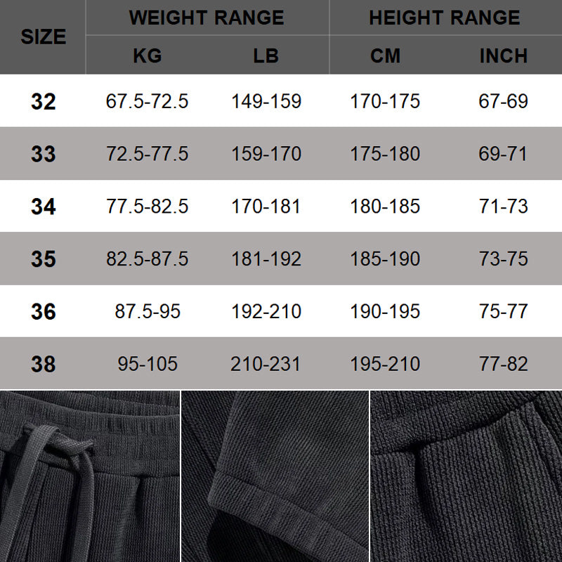 Pantalones de chándal con puños, versátiles y a la moda para hombre