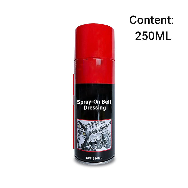 Spray lubricante y silenciador para correas de motores de automoción