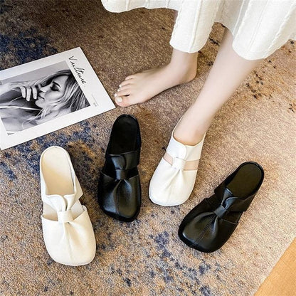 🔥 Gran oferta 2025 🔥 Mules planos con estampado recortado