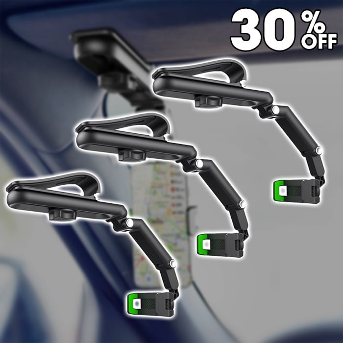 🔥Soporte giratorio y retráctil para teléfono de coche