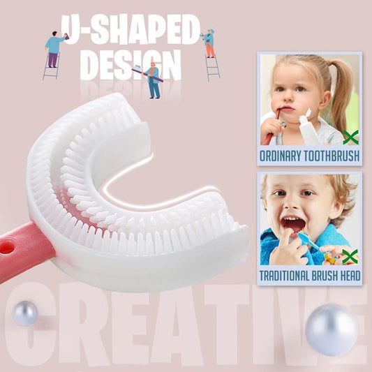 U-shaped Children's Toothbrush Soft Silicon Glue Dental Dental Artifact