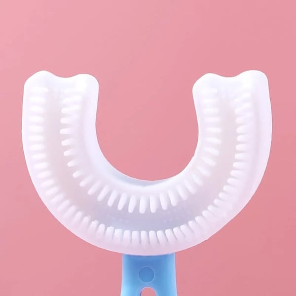 U-shaped Children's Toothbrush Soft Silicon Glue Dental Dental Artifact