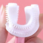 U-shaped Children's Toothbrush Soft Silicon Glue Dental Dental Artifact