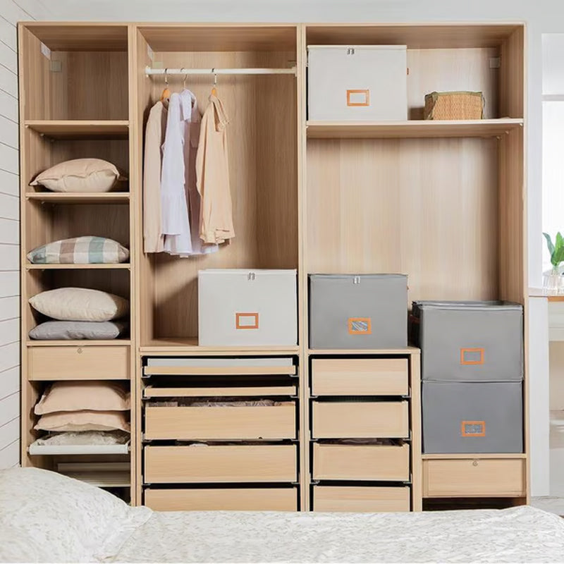 ⏰🔥 ¡OFERTA DEL 50% POR TIEMPO LIMITADO! 👟 Caja organizadora de zapatos de tela – Plegable, gran capacidad, a prueba de polvo y transpirable para armarios y dormitorios 🧺✨