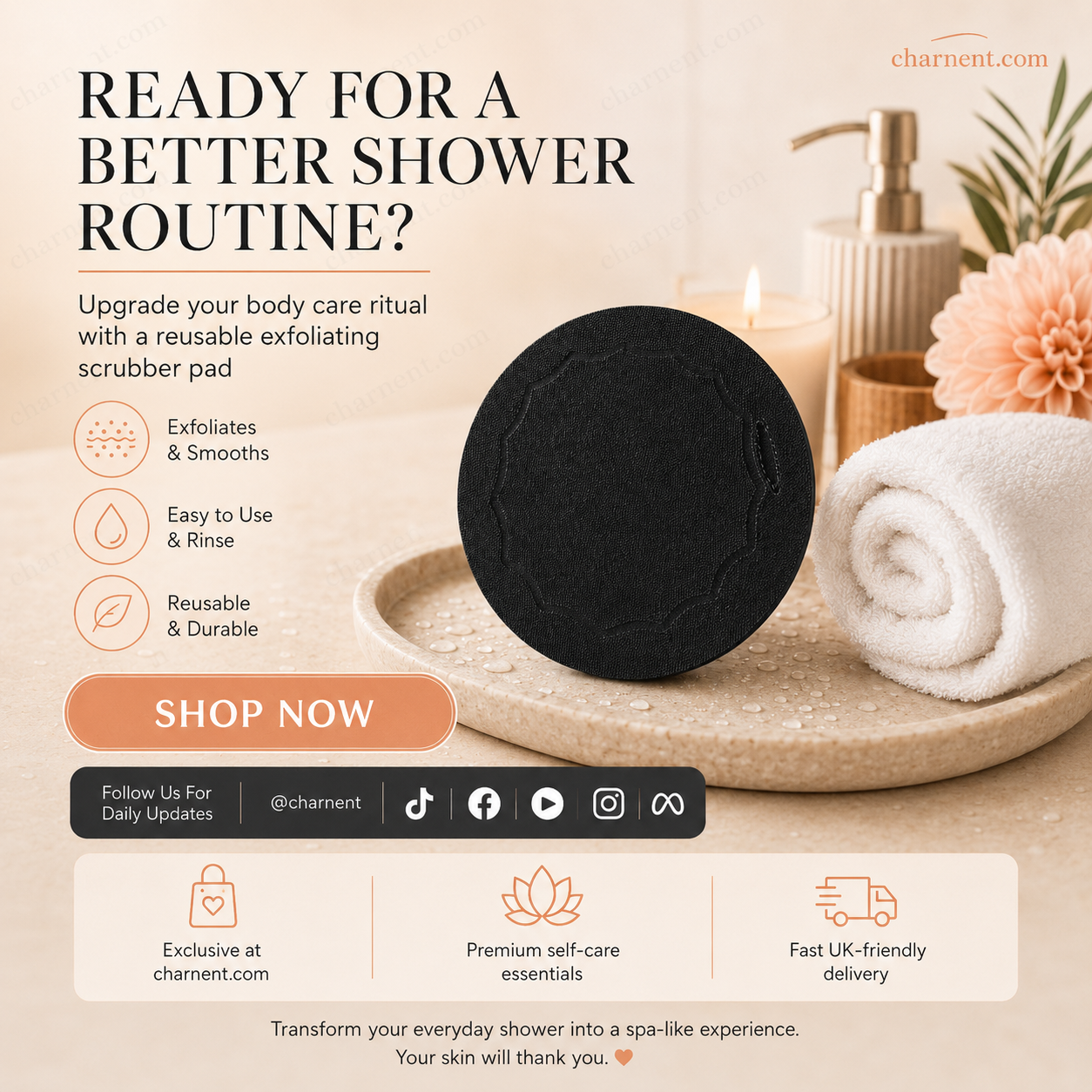 🚿 Almohadillas exfoliantes para baño 🧖‍♀️