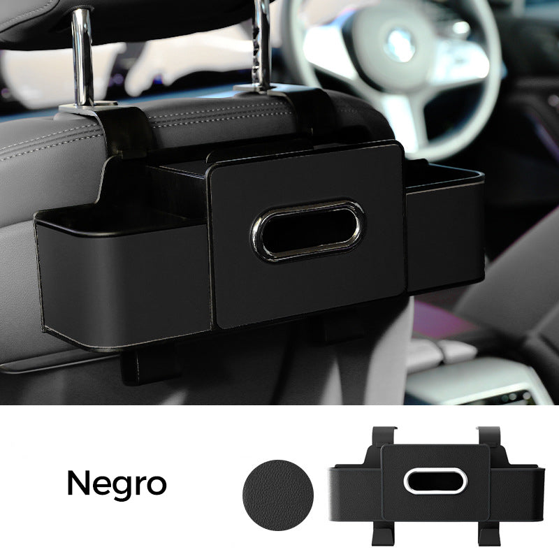 🔥【1° Más Vendido】🚗Organizador de Asiento de Auto Impermeable | Multifunción, Porta Pañuelos, Basurero Universal ✅
