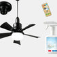 🔥Rebajas: 62% de descuento🎁 Ventilador de techo y lámpara 2 en 1 portátil con mando a distancia