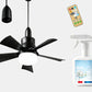 🔥Rebajas: 62% de descuento🎁 Ventilador de techo y lámpara 2 en 1 portátil con mando a distancia
