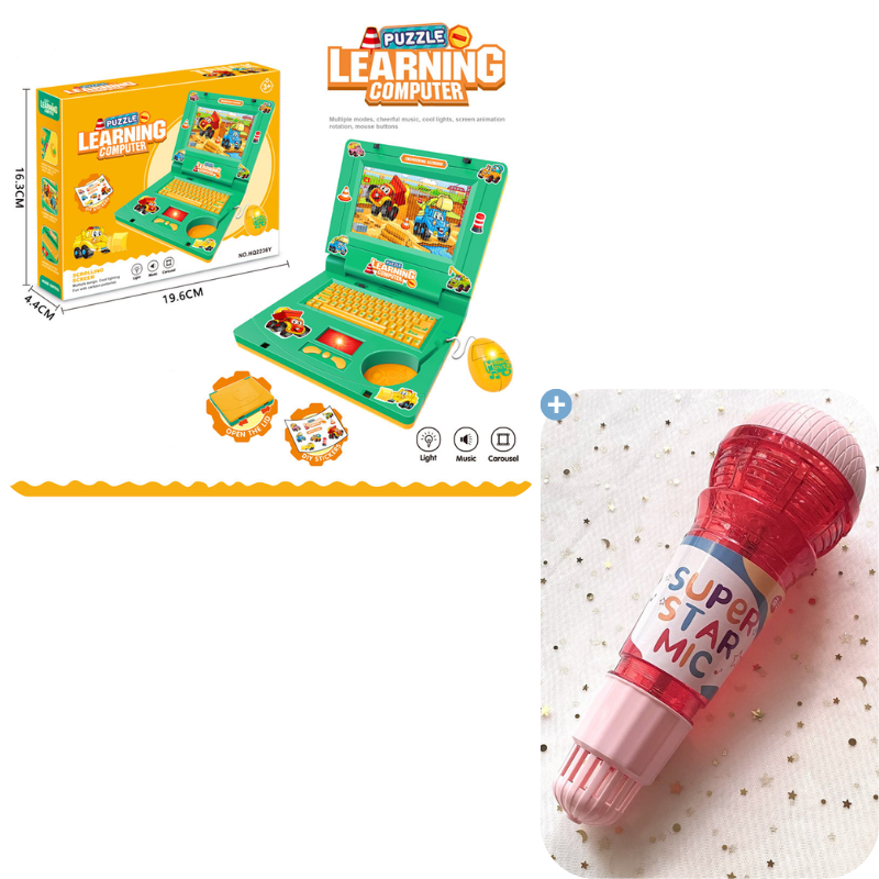 💻✨ Portátil Juguete Interactivo – Simulación Realista, Aprendizaje Divertido y Juegos Educativos para Peques 🧠🎵