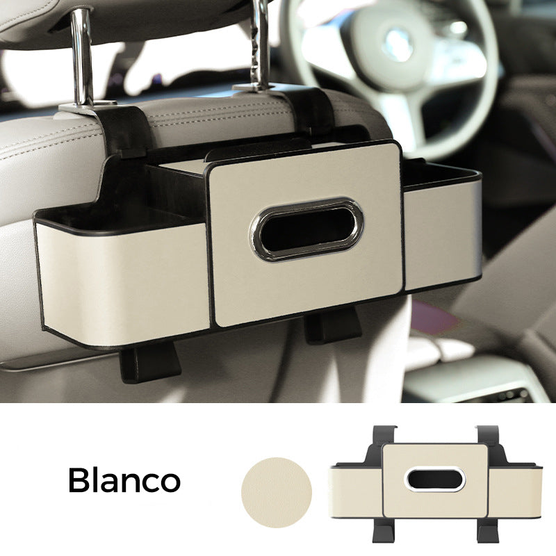 🔥【1° Más Vendido】🚗Organizador de Asiento de Auto Impermeable | Multifunción, Porta Pañuelos, Basurero Universal ✅